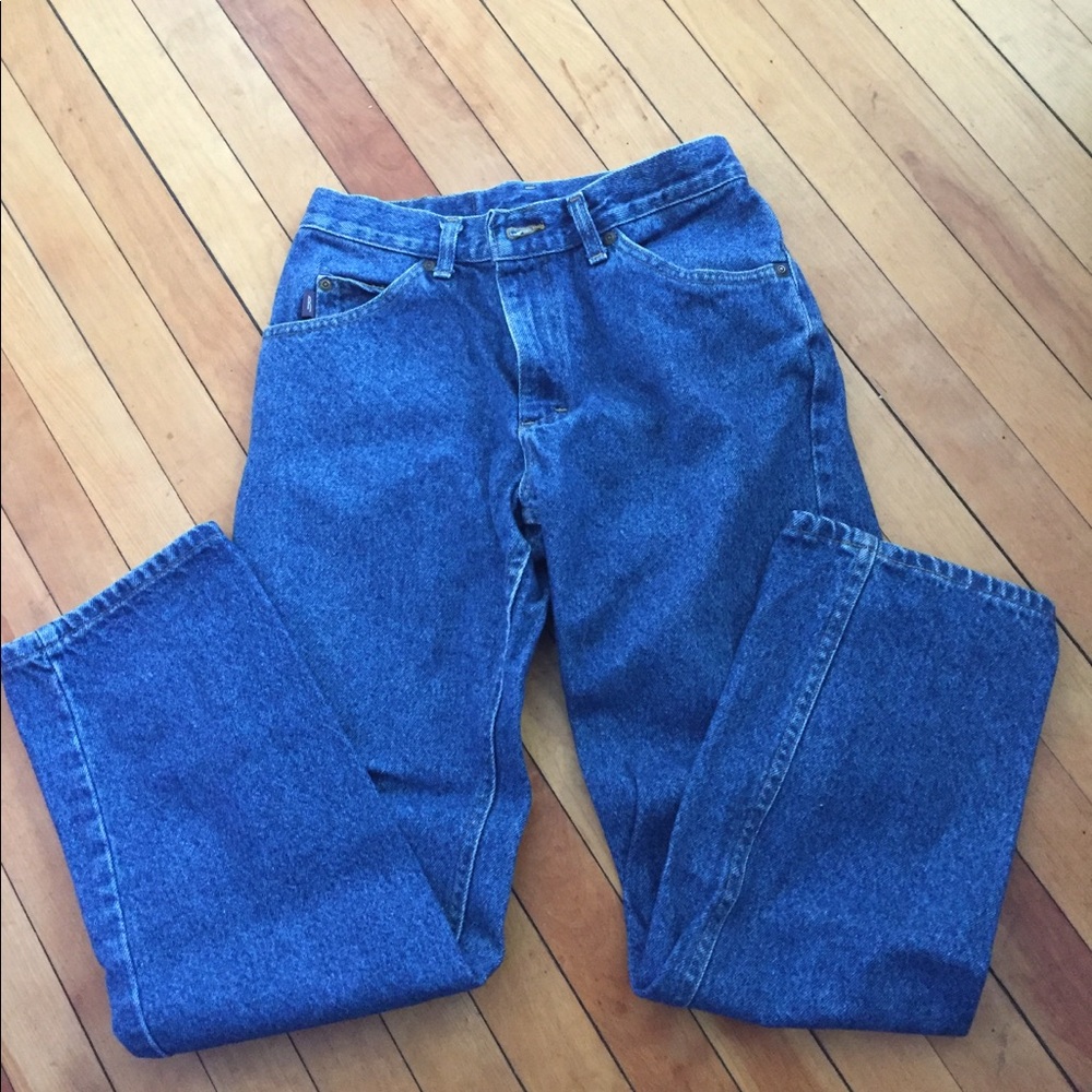 Riders by Lee Women's Straight Leg Jeans - Dark Blue Denim
